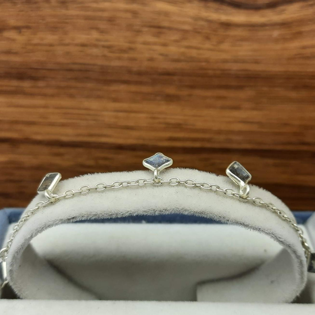 Elegant Artisan Silver AAA Labradorite Square Shape Bracelet Jewelry