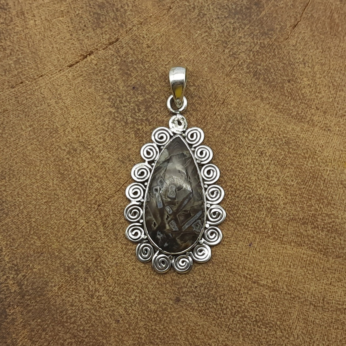 Stick Agate 925 Sterling Silver Handmade Nepali Bohemian Raw Style Jewelry