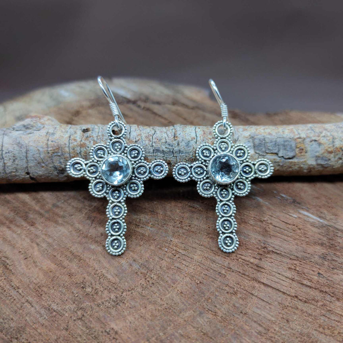 925 Sterling Silver Green Amethyst Earrings