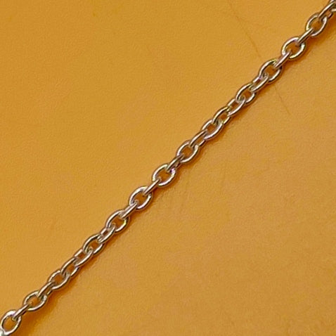 Dainty Corundum Ruby 925 Silver Faceted Long Necklace Handmade