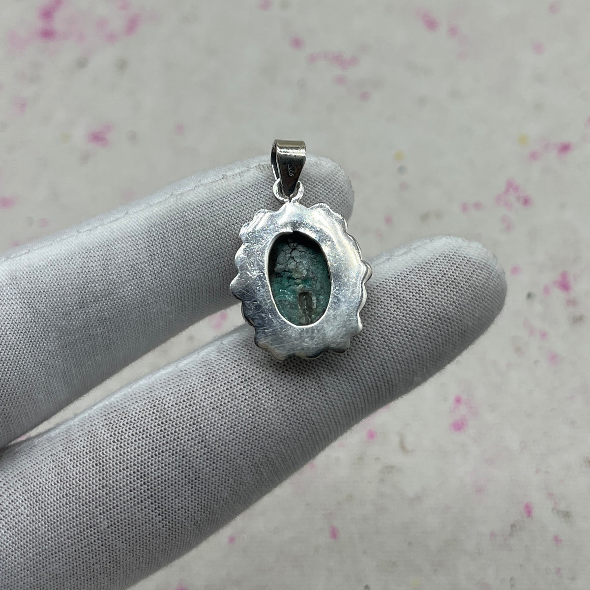 Tibet Turquoise 925 Sterling Silver Handmade Pendant | Vintage Tribal Pendant