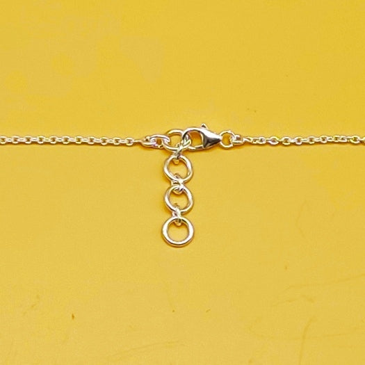 Rainbow Moonstone 925 Silver Classic Necklace Gift Party