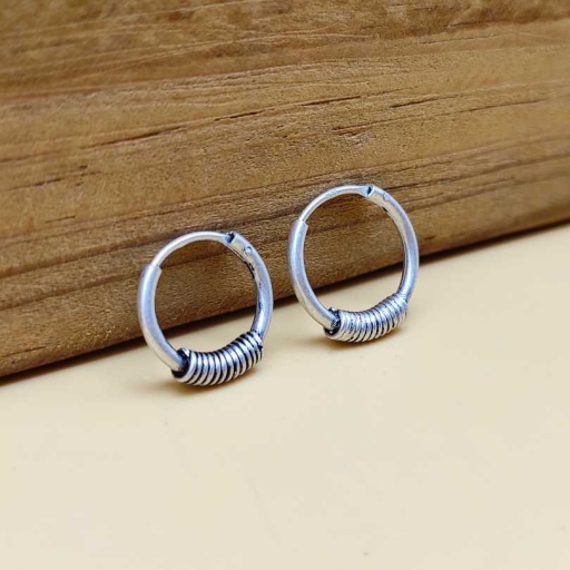 Spring Coil Designer 925 Sterling Silver Bohemian Earring