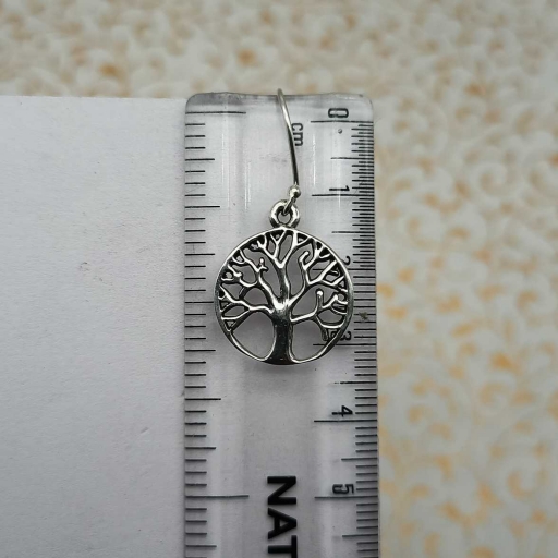 Tree Of Life Design 925 Sterling Silver Earring Bohemian