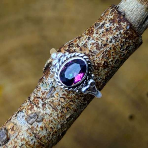 Handmade 925 Sterling Silver Mystic Topaz Gemstone Fine Dainty Ring