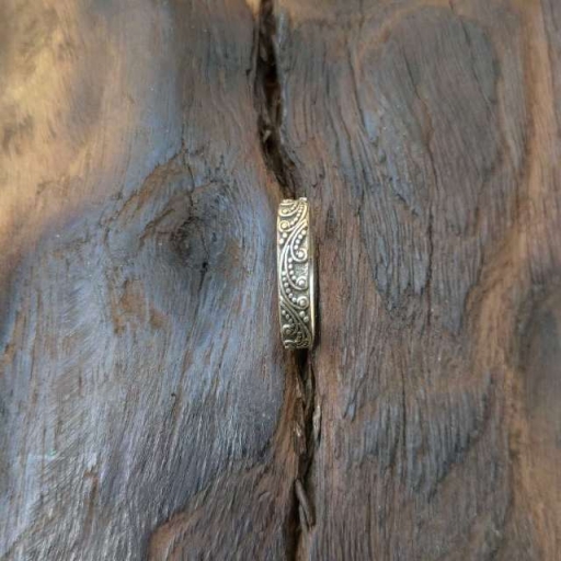 925 Sterling Silver Handmade Celtic Band Design Fine Stacking Bohemian Ring