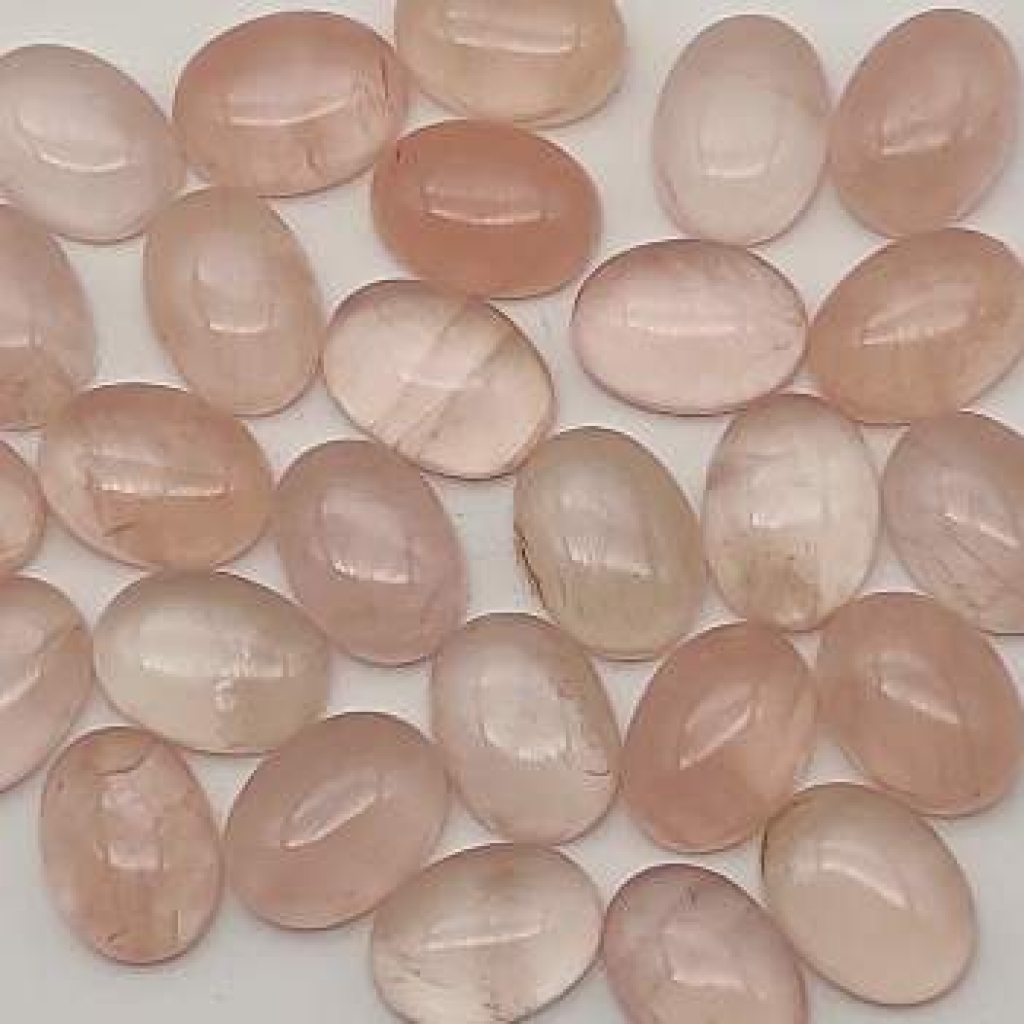 10*14mm Natural Oval Shape Loose Rose Quartz Gemstone AAA+ Quality Calibrated Cabs
