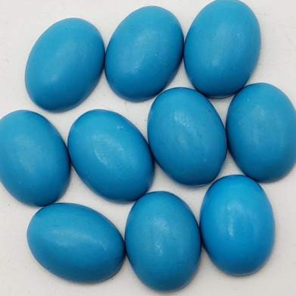 13*18mm Oval Shape Loose Manmade Sleeping Beauty Turquoise Gemstone AAA+ Quality Calibrated Cabs