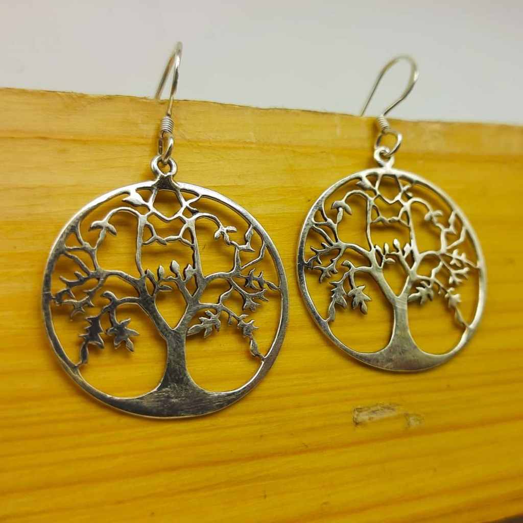 925 Sterling Silver Tree Shape Earring Jewelry