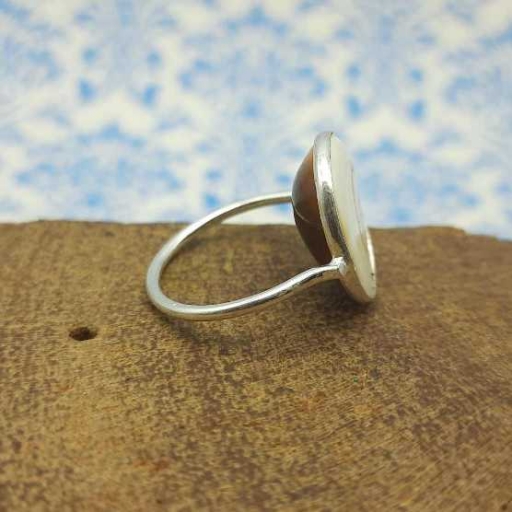 Shiva Eye Gemstone 925 Silver Bohemian Handmade Ring