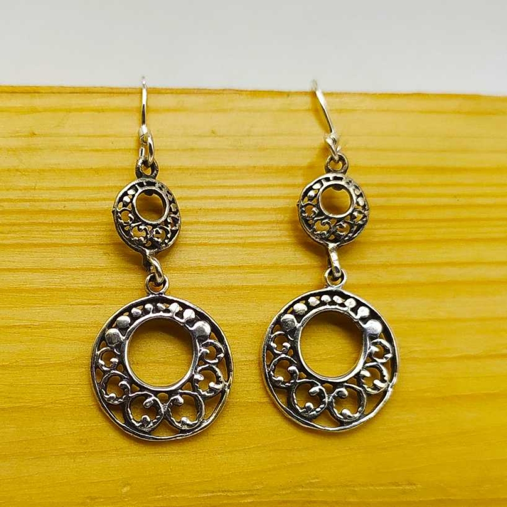925 Sterling Silver Fashionable Handmade Earring Jewelry